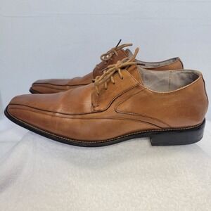 Stacey Adams Mens  Leather Expresso  Size 10.5 #24610-221 Lace Up Dress Shoes